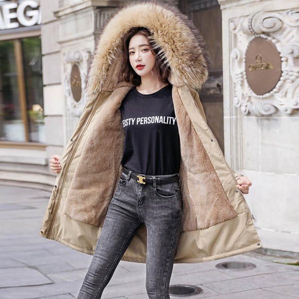 women's down & parkas m-6xl plus size warm winter jacket women fleece inside fur collar cotton coat mid-long hooded jackets c6654, Black
women's down & parkas m-6xl plus size warm winter jacket women fleece inside fur collar cotton coat mid-long hooded jackets c6654, Black