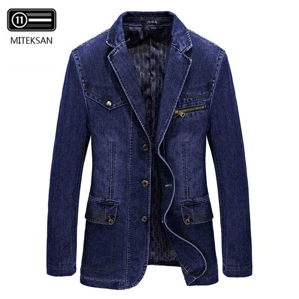 men's jackets miteksan denim jacket men long casual single-breasted cotton washed male streetwear windbreaker cowboy coats, Black;brown
men's jackets miteksan denim jacket men long casual single-breasted cotton washed male streetwear windbreaker cowboy coats, Black;brown
