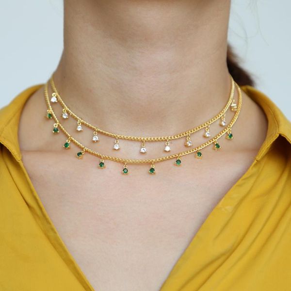 chains 2021 classic fashion gold statement necklace cz stone metal vintage short chain punk trendy choker for women, Silver
chains 2021 classic fashion gold statement necklace cz stone metal vintage short chain punk trendy choker for women, Silver