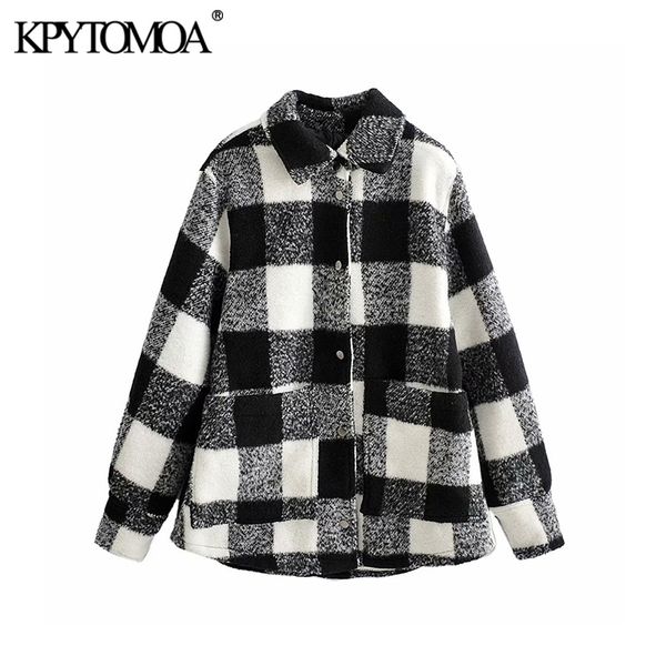 vintage stylish pockets plaid loose woolen jacket coat women fashion lapel collar long sleeve female outerwear chic 201112, Black;brown
vintage stylish pockets plaid loose woolen jacket coat women fashion lapel collar long sleeve female outerwear chic 201112, Black;brown