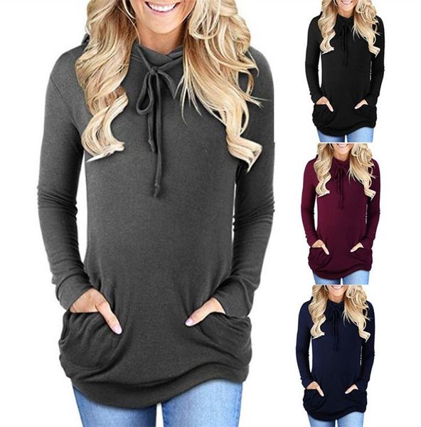 women's t-shirt loose t-shirts women jumpers long sleeve casual woman pullovers hoodies female solid color pockets cotton tee shirt c0, White
women's t-shirt loose t-shirts women jumpers long sleeve casual woman pullovers hoodies female solid color pockets cotton tee shirt c0, White