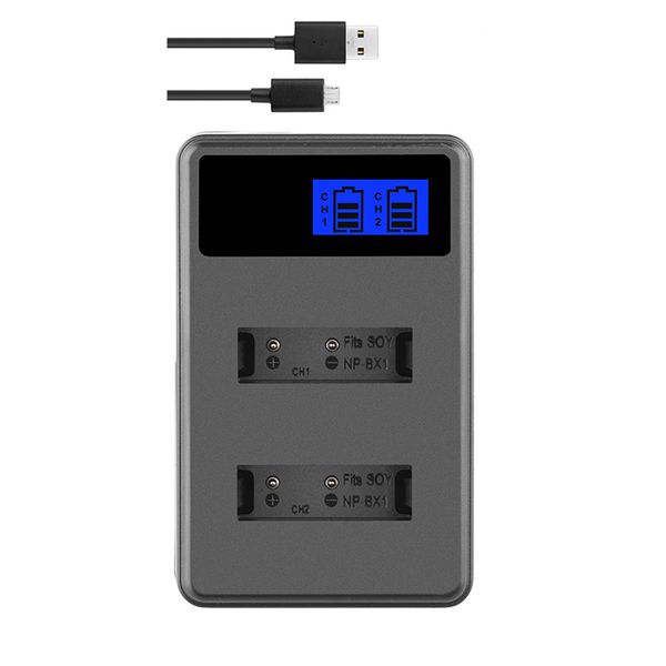lcd dual battery charger for sony np-bx1 
lcd dual battery charger for sony np-bx1