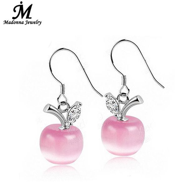 fashion pink white apple opal stone stud earring beads long silver color earrings for women crystal jewelry wholesale, Golden;silver
fashion pink white apple opal stone stud earring beads long silver color earrings for women crystal jewelry wholesale, Golden;silver