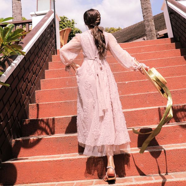 elegant 2021 pink summer lace sleeve embroidered fine girly party dress long ankle p2si, Black;gray
elegant 2021 pink summer lace sleeve embroidered fine girly party dress long ankle p2si, Black;gray