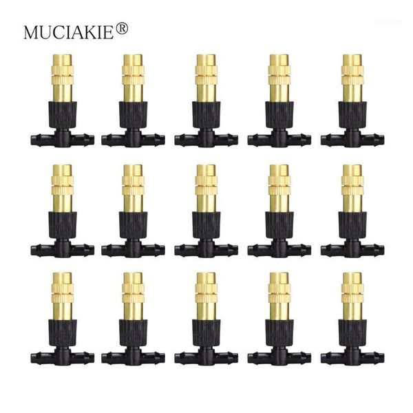 muciakie 20/50/100/200pcs copper misting nozzle 1/4'' barb tee connector adjustable brass mist spray atomizer watering garden1
muciakie 20/50/100/200pcs copper misting nozzle 1/4'' barb tee connector adjustable brass mist spray atomizer watering garden1