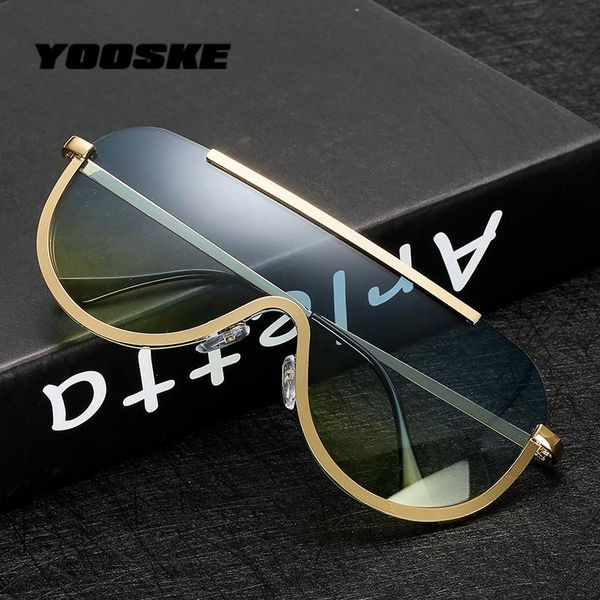 sunglasses yooske big siamese lens gradient men women high definition lense luxury metal legs headmatch female goggles uv400, White;black
sunglasses yooske big siamese lens gradient men women high definition lense luxury metal legs headmatch female goggles uv400, White;black