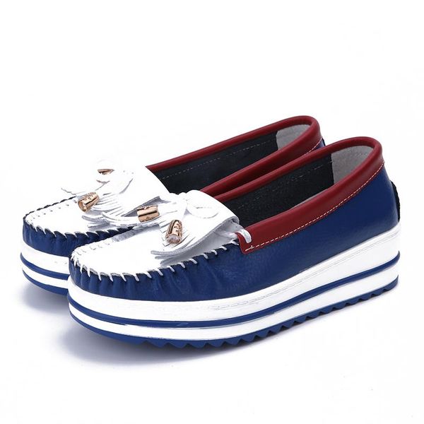 genuine leather shallow flat platform shoes women new autumn fring flats big size 43 fashion ladies casual mixed color flats, Black
genuine leather shallow flat platform shoes women new autumn fring flats big size 43 fashion ladies casual mixed color flats, Black