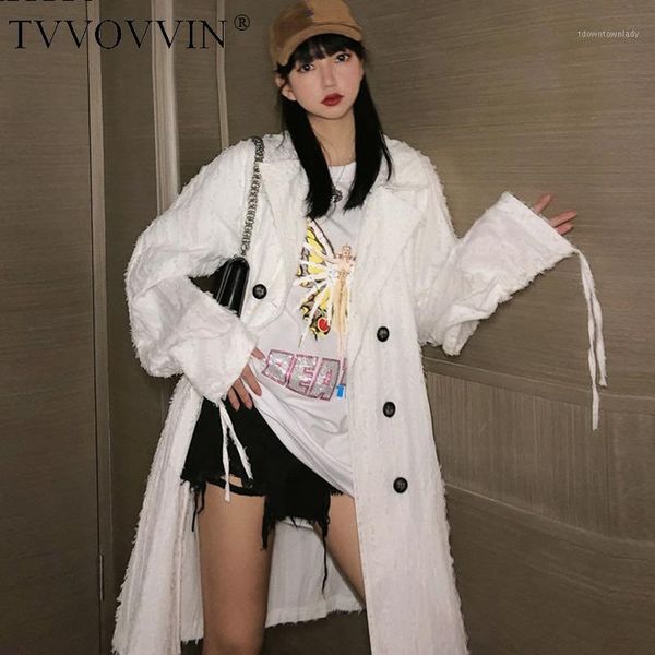 women's suits & blazers loose vintage style double breasted ligature notched full sleeve coat spring temperament medium and long brazer, White;black
women's suits & blazers loose vintage style double breasted ligature notched full sleeve coat spring temperament medium and long brazer, White;black