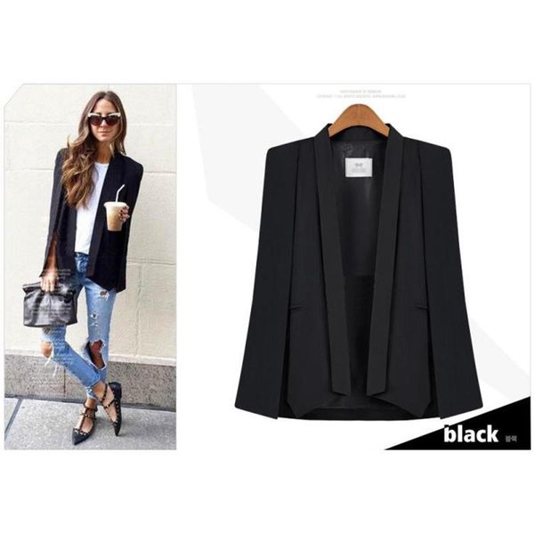 2020 new spring women cape shawl small suit thin loose suit jacket temperament elegant female office coat clothing, Black;brown
2020 new spring women cape shawl small suit thin loose suit jacket temperament elegant female office coat clothing, Black;brown