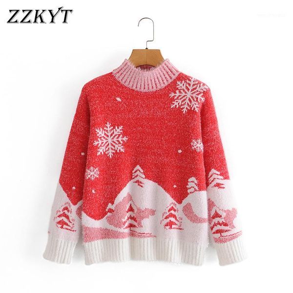 zzkyt christmas snowflake pattern jacquard o-neck long-sleeved sweater ladies korean fashion knitted pullover casual autumn kni1, White;black
zzkyt christmas snowflake pattern jacquard o-neck long-sleeved sweater ladies korean fashion knitted pullover casual autumn kni1, White;black