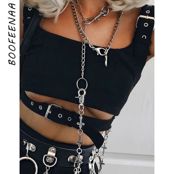 boofeenaa metal buckle hollow out black tank women streetwear fashion crop gothic clubwear summer c84az3 y200422, White
boofeenaa metal buckle hollow out black tank women streetwear fashion crop gothic clubwear summer c84az3 y200422, White
