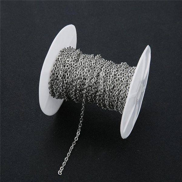 chains 5yards width 2mm 3mm stainless steel craft necklace findings silver tone metal open link chain bulk diy jewelry making
chains 5yards width 2mm 3mm stainless steel craft necklace findings silver tone metal open link chain bulk diy jewelry making