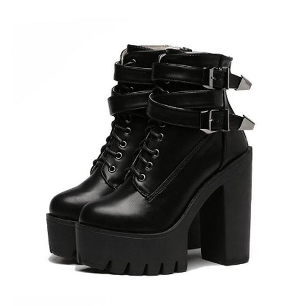women's boots high-heeled boots motorcycle women's waterproof platform shoes short high-heeled shoes, Black
women's boots high-heeled boots motorcycle women's waterproof platform shoes short high-heeled shoes, Black