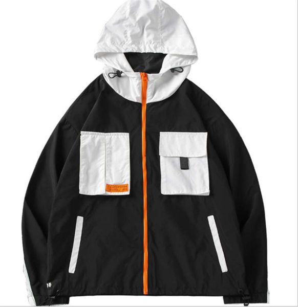 men's tide brand stitching panda print short multi-pocket cardigan windproof hooded jacket, Black;brown
men's tide brand stitching panda print short multi-pocket cardigan windproof hooded jacket, Black;brown