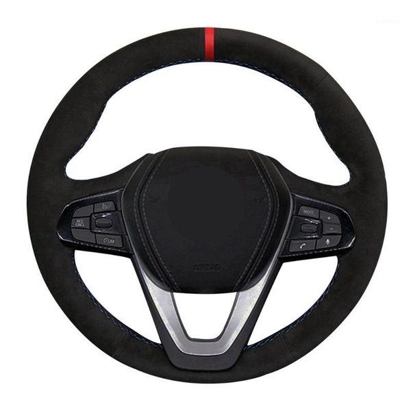 car steering wheel cover diy black hand-stitched suede leather for g20 g21 g30 g31 g32 x3 g01 x4 g02 x5 g05 x7 g07 z4 g291
car steering wheel cover diy black hand-stitched suede leather for g20 g21 g30 g31 g32 x3 g01 x4 g02 x5 g05 x7 g07 z4 g291