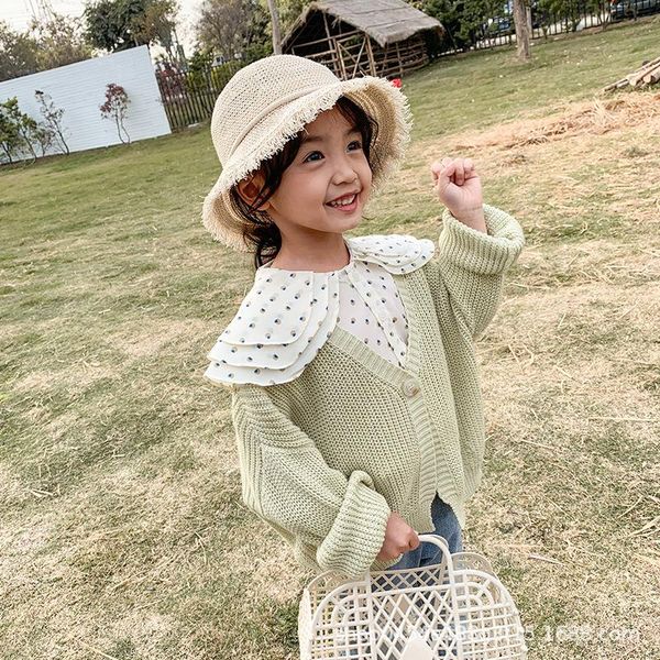 pullover girl's sweater coat 2021 spring clothing style small children's korean-style western outer wear knitted jaet, Blue
pullover girl's sweater coat 2021 spring clothing style small children's korean-style western outer wear knitted jaet, Blue