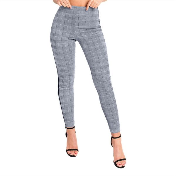 women high waist plaid long leggings elastic waist workout fitness exercise skinny pencil pants ladies compression leggin plus v, Black
women high waist plaid long leggings elastic waist workout fitness exercise skinny pencil pants ladies compression leggin plus v, Black