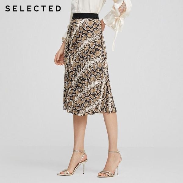 selected women's snake pattern temperament commuter pleated mid-length skirt s|42014c502, Black
selected women's snake pattern temperament commuter pleated mid-length skirt s|42014c502, Black