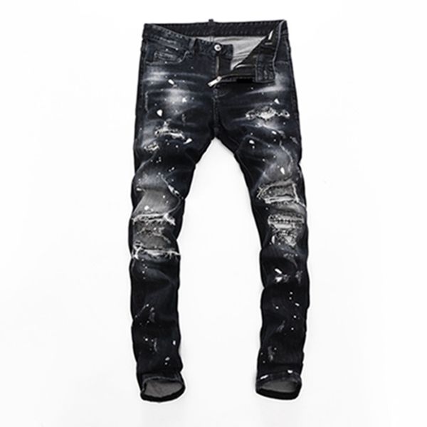 2021 fashion designer high-quality men's wear hole-breaking locomotive jeans slimming motorcycle jeans men's hip-hop men's je, Blue
2021 fashion designer high-quality men's wear hole-breaking locomotive jeans slimming motorcycle jeans men's hip-hop men's je, Blue