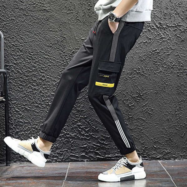 new men's casual pants in spring of 2019, Black
