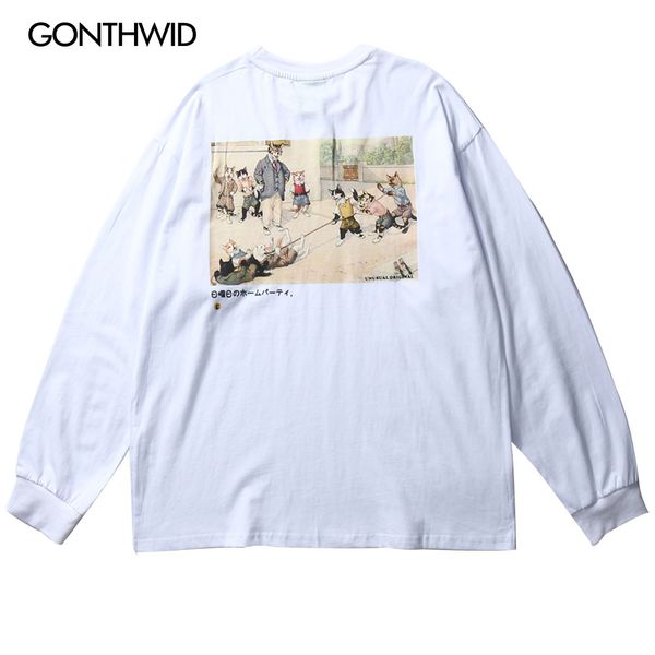 funny cats tug of war print long sleeve cotton tees shirts harajuku hip hop casual tshirts 2020 men streetwear top, White;black
funny cats tug of war print long sleeve cotton tees shirts harajuku hip hop casual tshirts 2020 men streetwear top, White;black