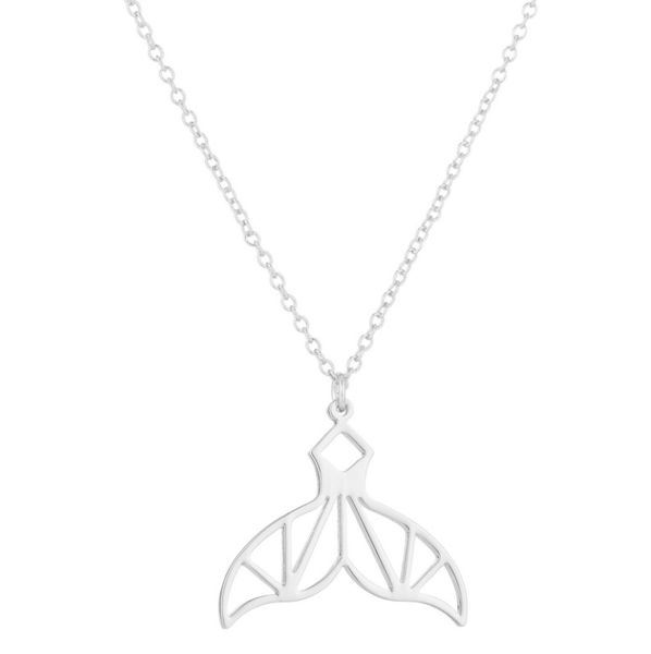 american and american popular, hollow mermaid tail alloy necklace douyin the same web celebrity jewelry, Silver
american and american popular, hollow mermaid tail alloy necklace douyin the same web celebrity jewelry, Silver