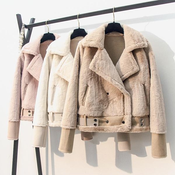 women's fur & faux korean fashion coat women autumn winter thick warm stitched suede jacket female outwear my1962, Black
women's fur & faux korean fashion coat women autumn winter thick warm stitched suede jacket female outwear my1962, Black