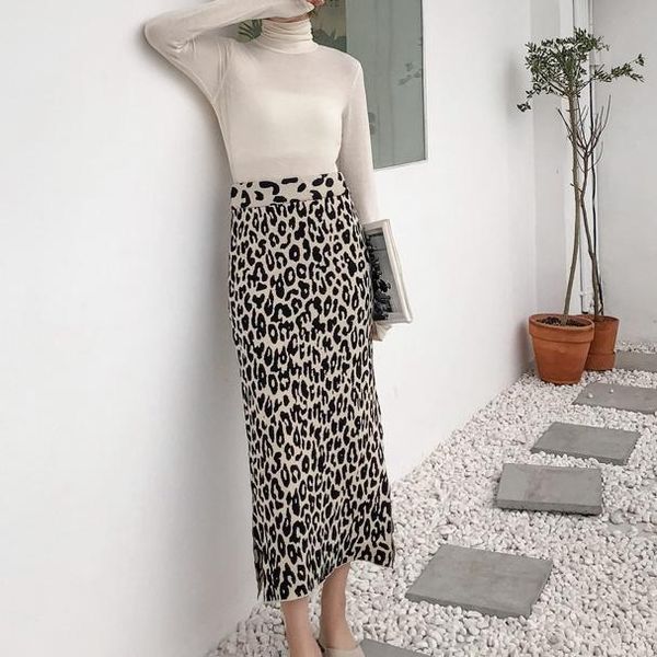 skirts autumn winter women leopard knitted skirt high waist side split stretchy wool blend bodycon print party maxi, Black
skirts autumn winter women leopard knitted skirt high waist side split stretchy wool blend bodycon print party maxi, Black