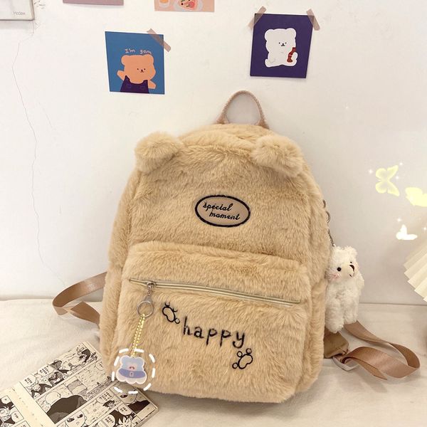 winter female backpack casual classical women backpack fur fashion women shoulder bag solid color school bag for teenage girls c0125
winter female backpack casual classical women backpack fur fashion women shoulder bag solid color school bag for teenage girls c0125
