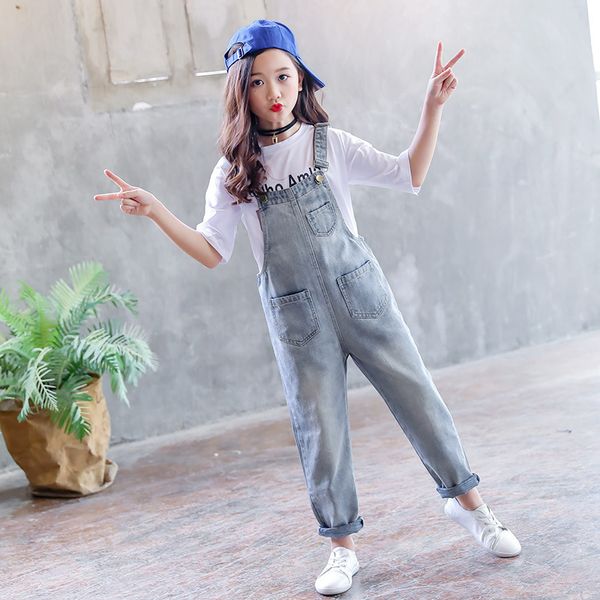 2019 children teens girls vintage denim loose jumpsuit overalls playsuit for girls school jeans jumpsuits romper clothes outfits y200704, Blue
2019 children teens girls vintage denim loose jumpsuit overalls playsuit for girls school jeans jumpsuits romper clothes outfits y200704, Blue