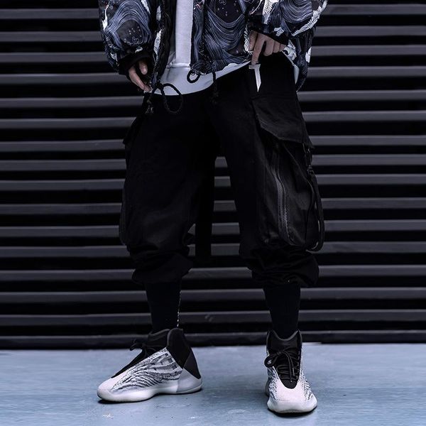 removable ribbons letter embroidery hip hop loose cargo pants men casual autumn winter techwear pockets zipper trousers bottoms, Black
removable ribbons letter embroidery hip hop loose cargo pants men casual autumn winter techwear pockets zipper trousers bottoms, Black