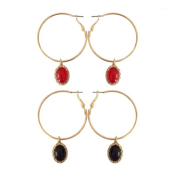 tide female 45mm hoop earrings gold color hoop with red and black half ball charm clear glass paving earring for party1, Golden;silver
tide female 45mm hoop earrings gold color hoop with red and black half ball charm clear glass paving earring for party1, Golden;silver