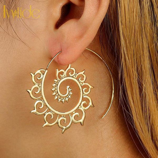hoop & huggie lvytide 1 pair earrings gold color silver spiral earring boho chic gypsy bohemian jewelry for women gift her, Golden;silver
hoop & huggie lvytide 1 pair earrings gold color silver spiral earring boho chic gypsy bohemian jewelry for women gift her, Golden;silver