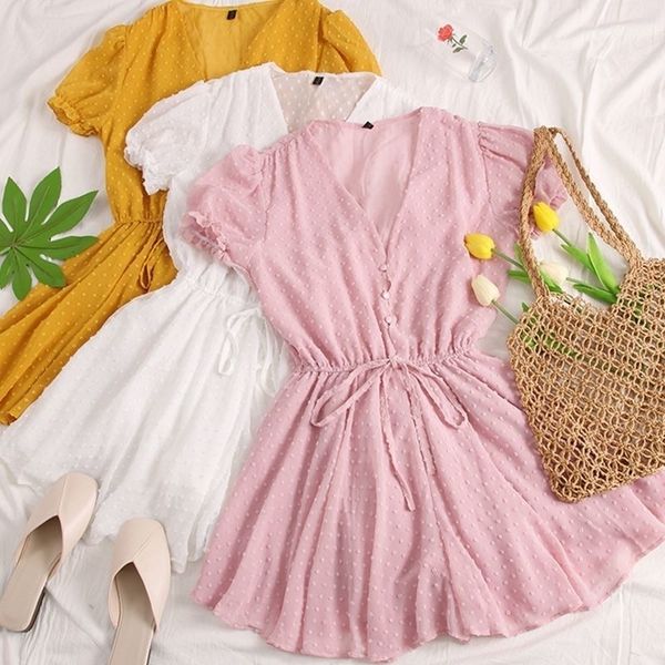 singrain women dot chiffon rompers short sleeves korean beach overalls bohemian loose casual summer wide leg pants playsuits y200422, Black;white
singrain women dot chiffon rompers short sleeves korean beach overalls bohemian loose casual summer wide leg pants playsuits y200422, Black;white