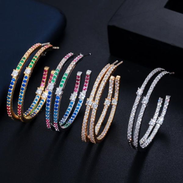 hoop & huggie fashion ladies loop earring round circle micro pave cubic zirconia crystal large silver earrings jewelry, Golden;silver
hoop & huggie fashion ladies loop earring round circle micro pave cubic zirconia crystal large silver earrings jewelry, Golden;silver