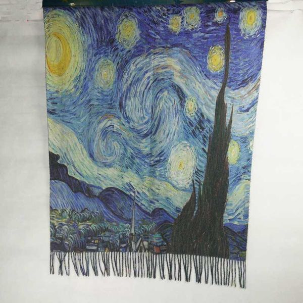 luxury women winter brand designer klimtvan gogh oil painting cashmere scarf shawls foulard bandana women wraps scarfs1, Blue;gray
luxury women winter brand designer klimtvan gogh oil painting cashmere scarf shawls foulard bandana women wraps scarfs1, Blue;gray