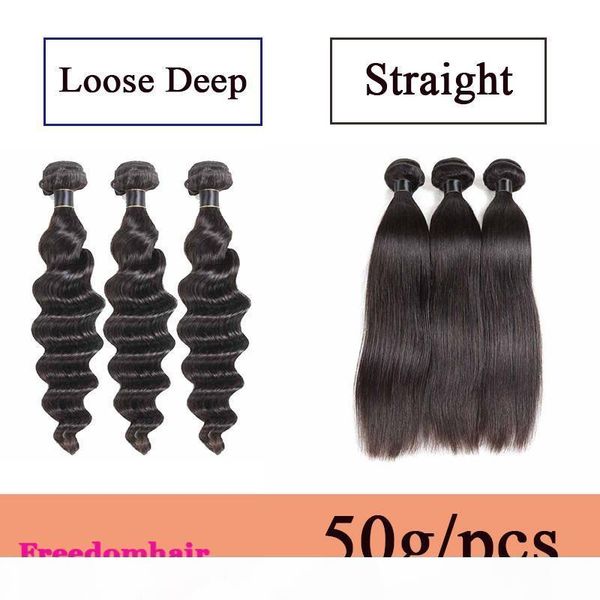 brazilian virgin hair bundles loose deep 50g pcs peruvian malaysian indian straight human hair wefts extensions 3 4 5 pieces lot, Black
brazilian virgin hair bundles loose deep 50g pcs peruvian malaysian indian straight human hair wefts extensions 3 4 5 pieces lot, Black