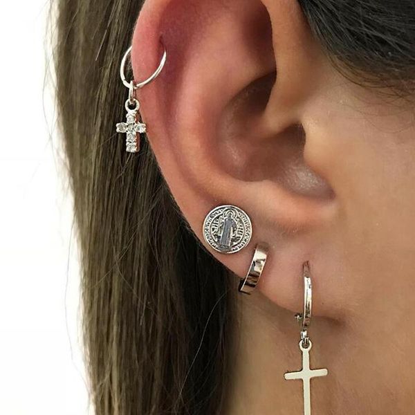 new earrings fashion jewelry popular personality cross humanoid stud earrings for women combination wholesale, Golden;silver
new earrings fashion jewelry popular personality cross humanoid stud earrings for women combination wholesale, Golden;silver
