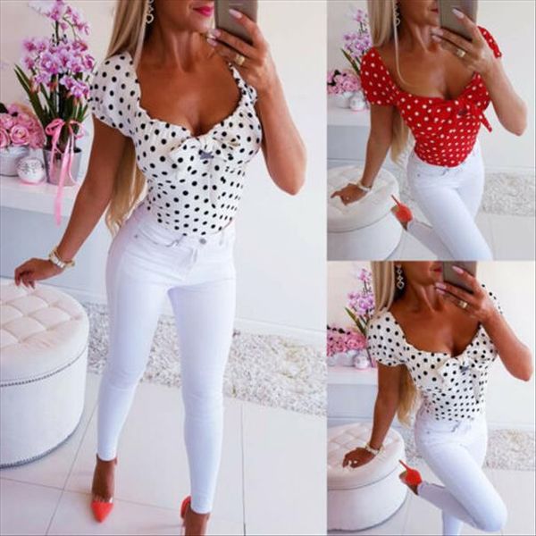 new women fashion shirt blusas short sleeve o neck polka dot women casual t shirt 2020 summer sale, White
new women fashion shirt blusas short sleeve o neck polka dot women casual t shirt 2020 summer sale, White