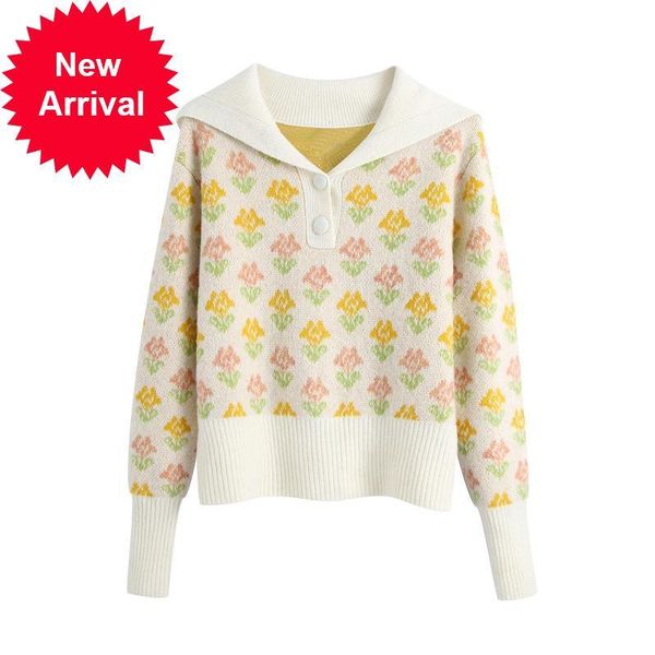 2021 new female sweetness winter printed flower lapel sweater mesh clothes elegant autumn brand design v0bk, White;black
2021 new female sweetness winter printed flower lapel sweater mesh clothes elegant autumn brand design v0bk, White;black