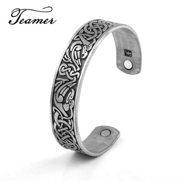teamer vintage viking bracelets celtics knot engraved magnetic bracelets bangles for man women gift health care wicca jewelry, Black
teamer vintage viking bracelets celtics knot engraved magnetic bracelets bangles for man women gift health care wicca jewelry, Black