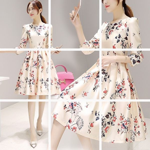 summer new 7 3-sleeve fluffy skirt with medium and dress long temperament and slim fitting dress npay8, Black;gray
summer new 7 3-sleeve fluffy skirt with medium and dress long temperament and slim fitting dress npay8, Black;gray