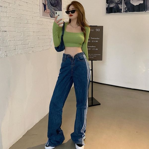2020 autumn new slim short + split denim wide leg pants two piece fashion suit for women
2020 autumn new slim short + split denim wide leg pants two piece fashion suit for women
