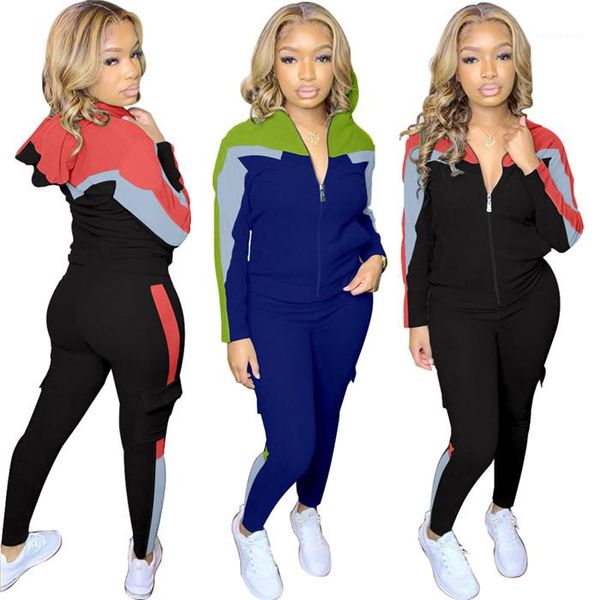 coats slim pockets pants autumn winter casual women 2pcs sets womens patchwork two piece pants long sleeve hooded zipper, White
coats slim pockets pants autumn winter casual women 2pcs sets womens patchwork two piece pants long sleeve hooded zipper, White