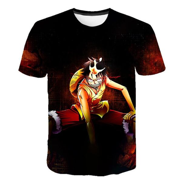 luffy one piece 3d print shirts anime harajuku hentai men clothing
