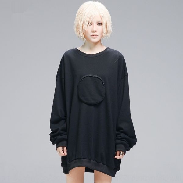 gg9h9 tgdow spring and autumn new dark sweater round niche neck solid color pocket patch sweater long sleeve women's new product langla, Black
gg9h9 tgdow spring and autumn new dark sweater round niche neck solid color pocket patch sweater long sleeve women's new product langla, Black