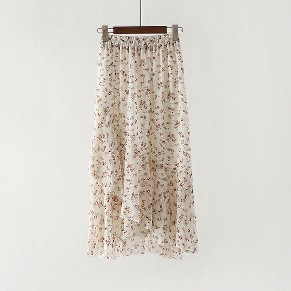 women skirt summer floral chiffon elastic high waist irregular casual skirts female 2019 spring new ruffled elegant skirt a64, Black
women skirt summer floral chiffon elastic high waist irregular casual skirts female 2019 spring new ruffled elegant skirt a64, Black