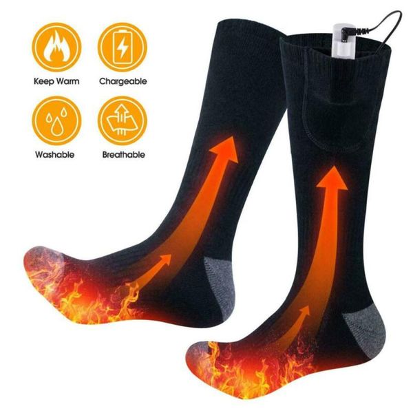 winter warm electric heating socks rechargeable battery outdoor camping hiking climbing comfortable thermal heated socks, Black
winter warm electric heating socks rechargeable battery outdoor camping hiking climbing comfortable thermal heated socks, Black