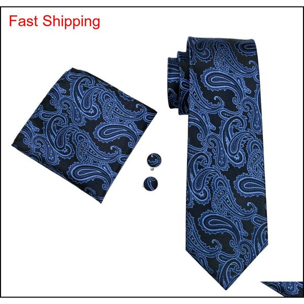 fast shipping mens tie blue paisely silk hanky cufflinks set jacquard woven silk mens tie set business work form qylgoe homes2007, Black;blue
fast shipping mens tie blue paisely silk hanky cufflinks set jacquard woven silk mens tie set business work form qylgoe homes2007, Black;blue
