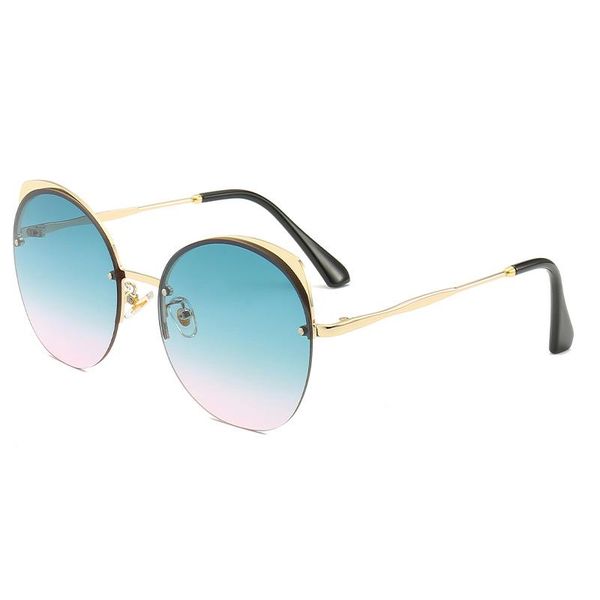 round rimless women sunglasses 2021 cat ear personality sun glasses for woman street sabay designer green gradient oculos, White;black
round rimless women sunglasses 2021 cat ear personality sun glasses for woman street sabay designer green gradient oculos, White;black